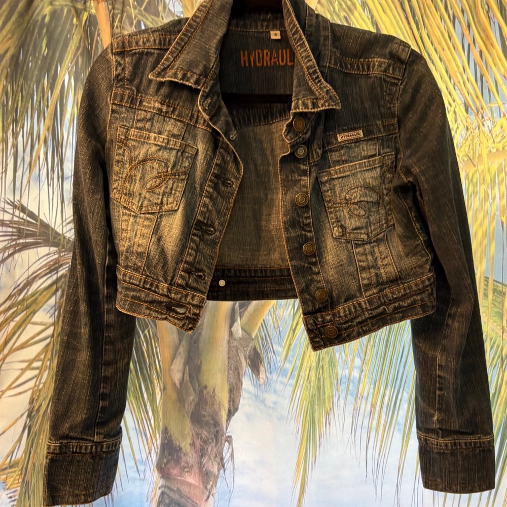 Hydraulic Dark Wash Denim Jacket